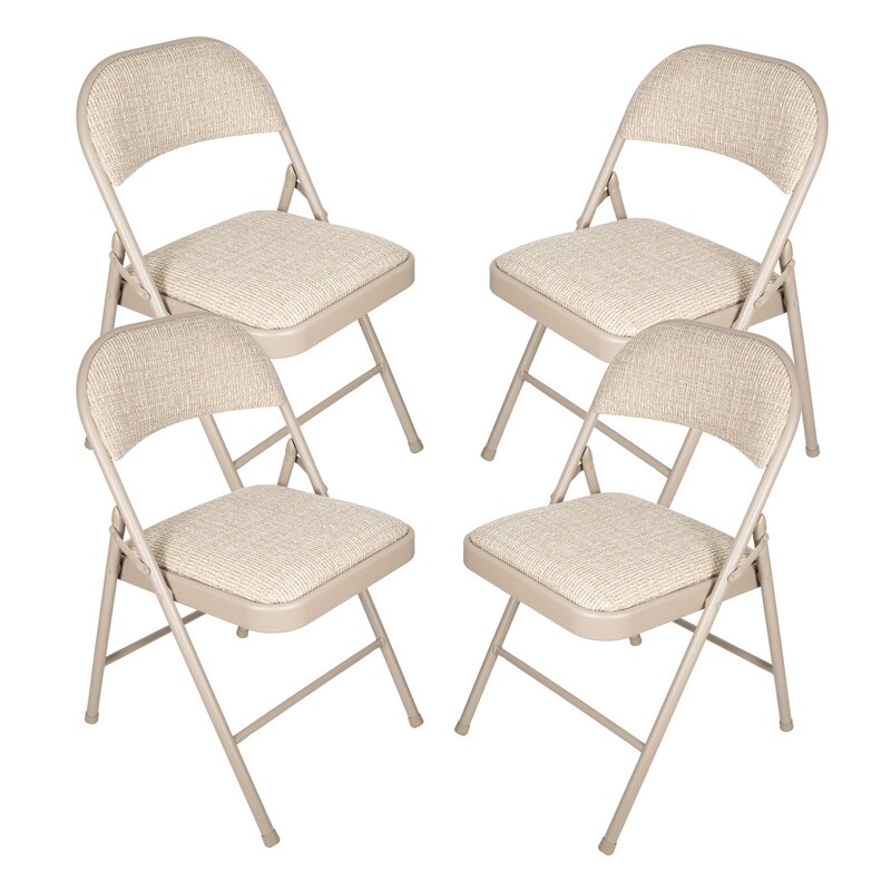 Deluxe Fabric Padded Folding Chair 